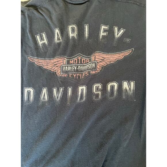 Harley-Davidson Winged Logo Black T-Shirt Men’s Large - Picture 8 of 8